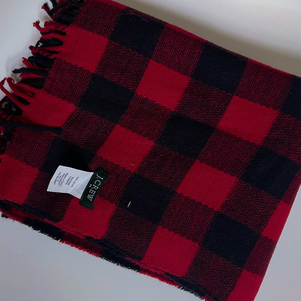 J Crew Buffalo Plaid Scarf